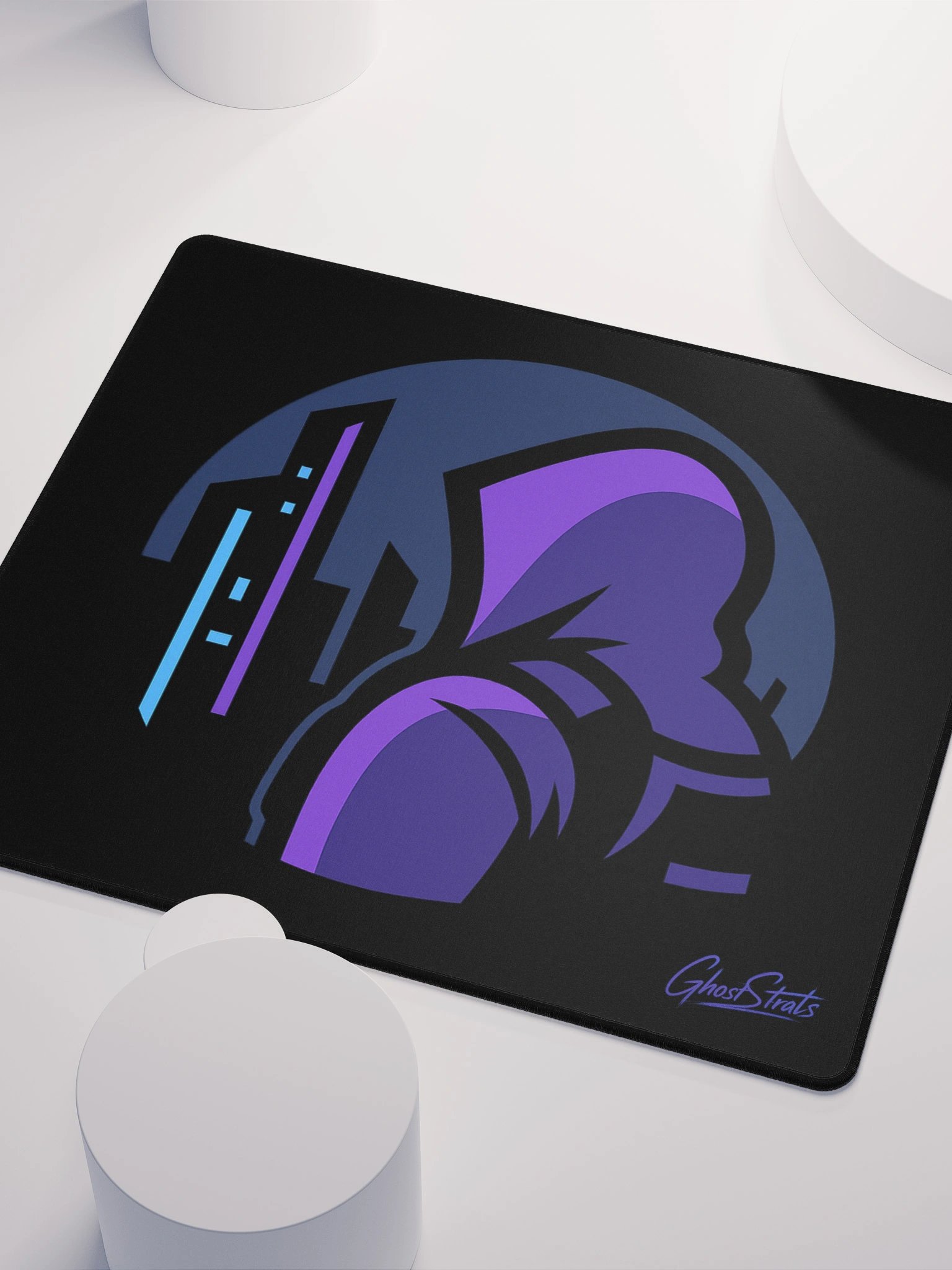 GhostStrats CyberPunk Theme Logo Mouse Pad product image (3)