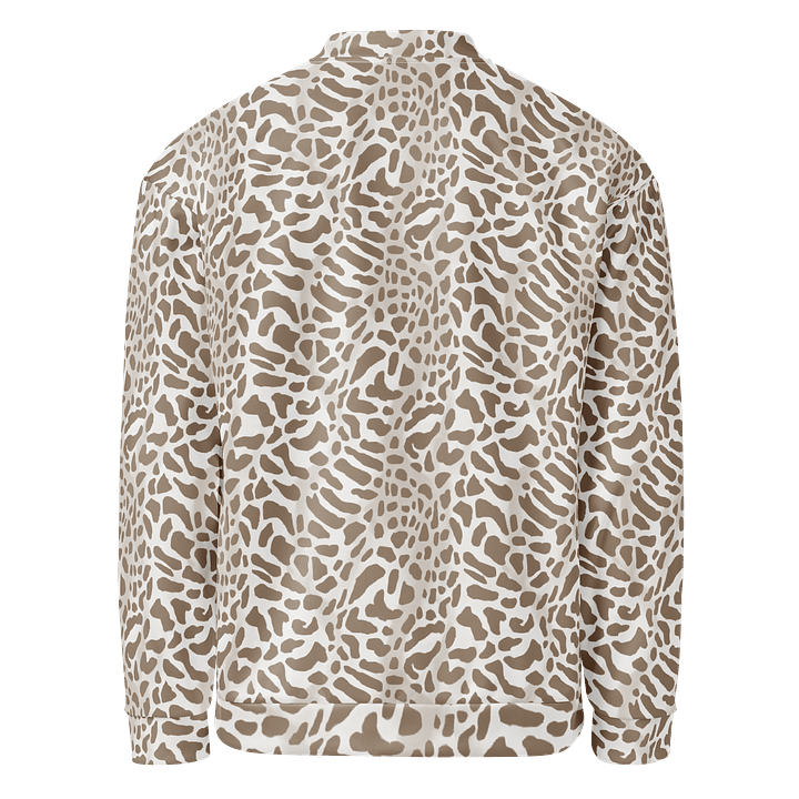 Cappuccino Giraffe Bomber Jacket product image (2)