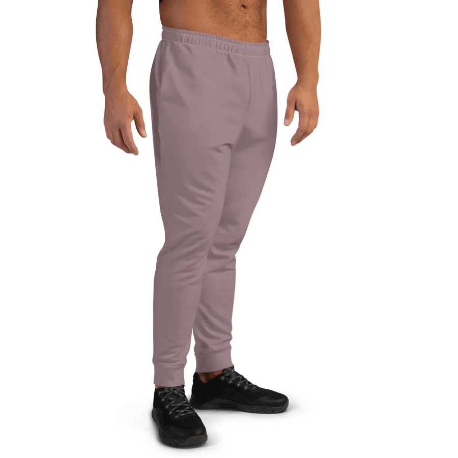 Plain Cool Purplish Brown Soft Summer Recycled Polyester Premium Men's Joggers by Treasure Pie product image (8)