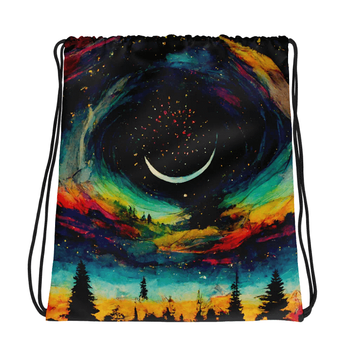 Lunar Dreams All-Over Drawstring Bag product image (1)