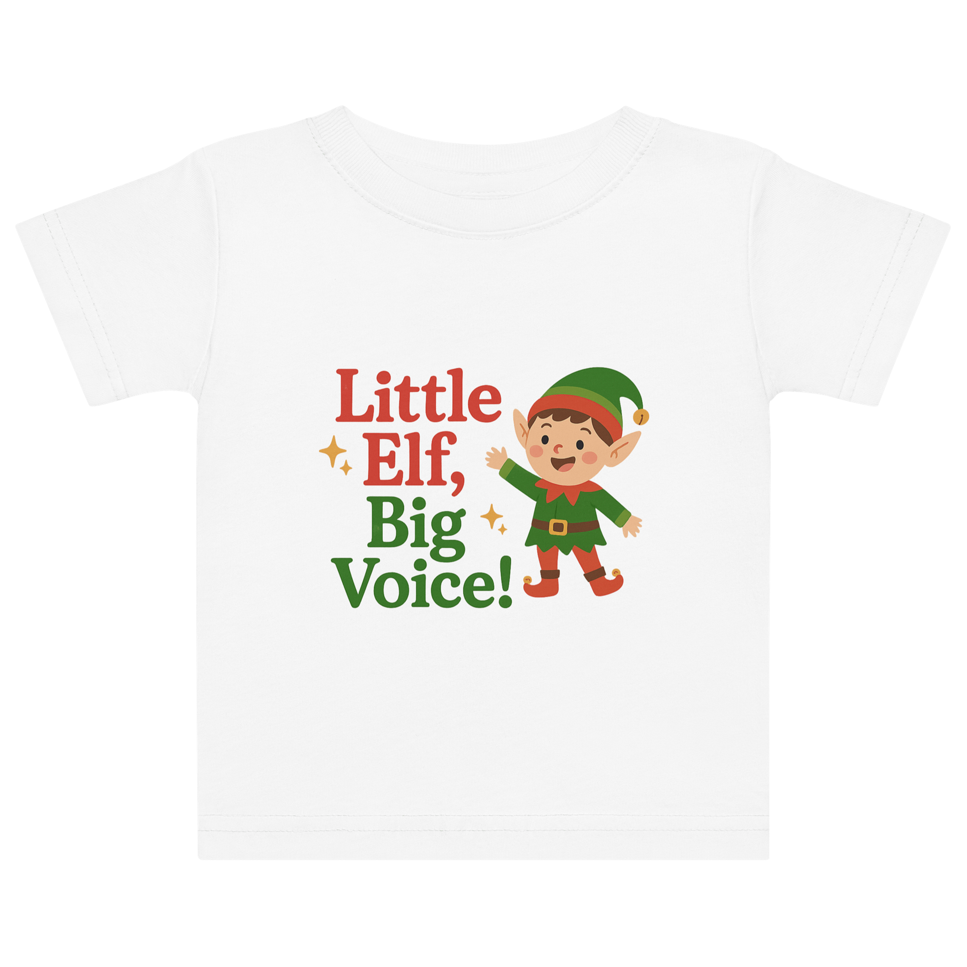 Little Elf, Big Voice! Baby Jersey T-Shirt product image (1)