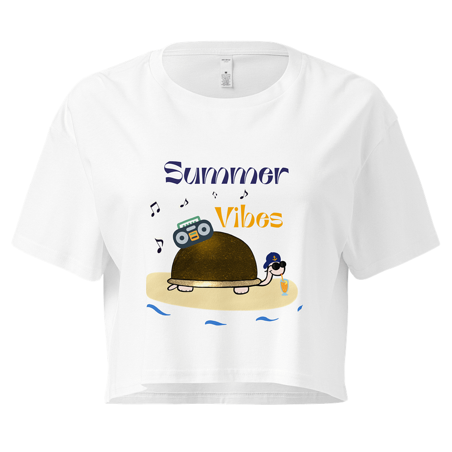 Tropical Turtle Summer Vibes Crop Top product image (37)