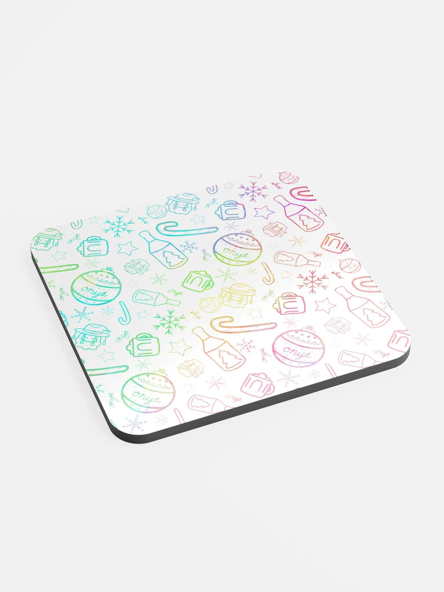 Limited Edition Christmas Rainbow Coaster product image (2)