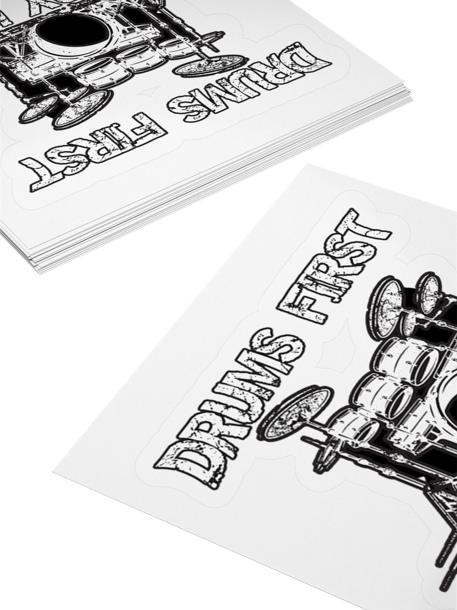 Drums First, Melody Last Funny Sticker product image (4)