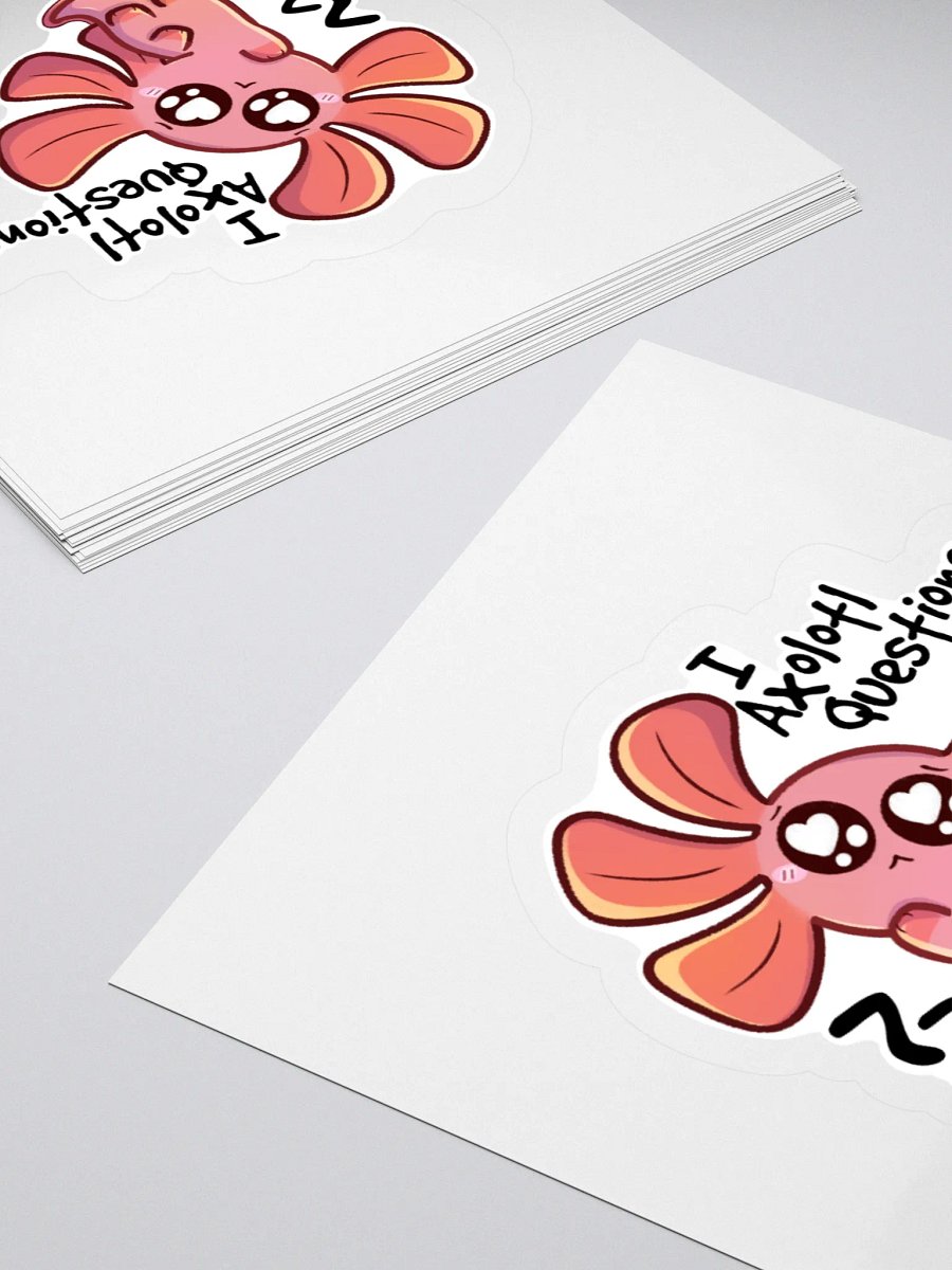 I Axolotl Questions Sticker product image (12)
