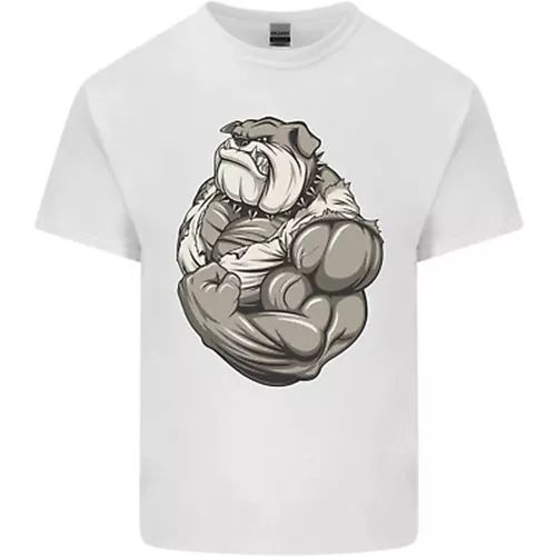 Bulldog Gym Training Top Bodybuilding Mens T-Shirt 100% Cotton product image (1)