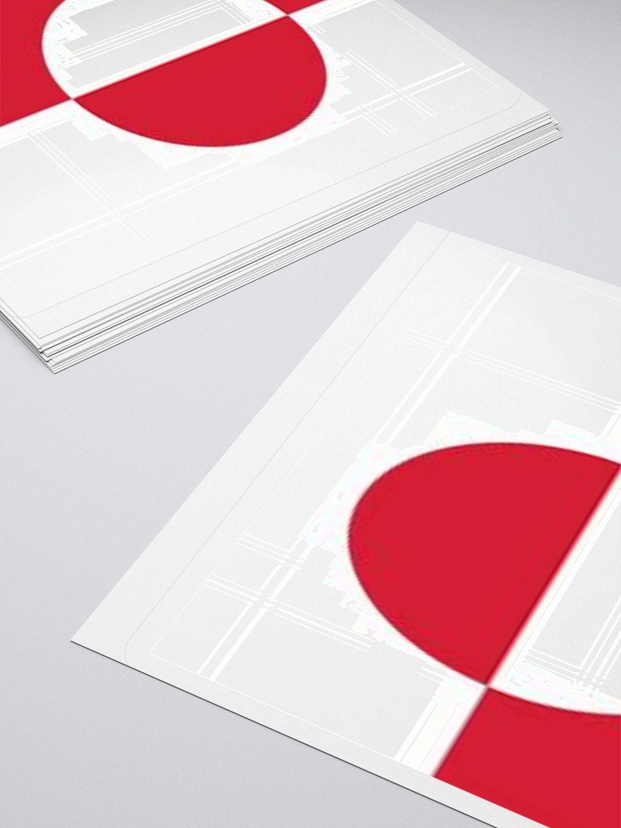 Greenland Flag Sticker | Red White Circle Design | Durable Vinyl | 3 Sizes product image (12)