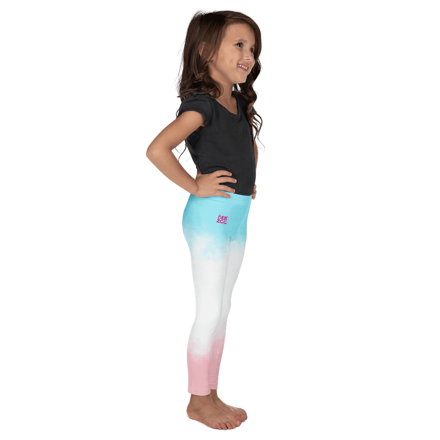 🎨Girls’ | Little Kids | Cape Cuties by BRN.2C.C.™| Leggings 💫| Pink Logo on Patriotic Pastels product image (5)