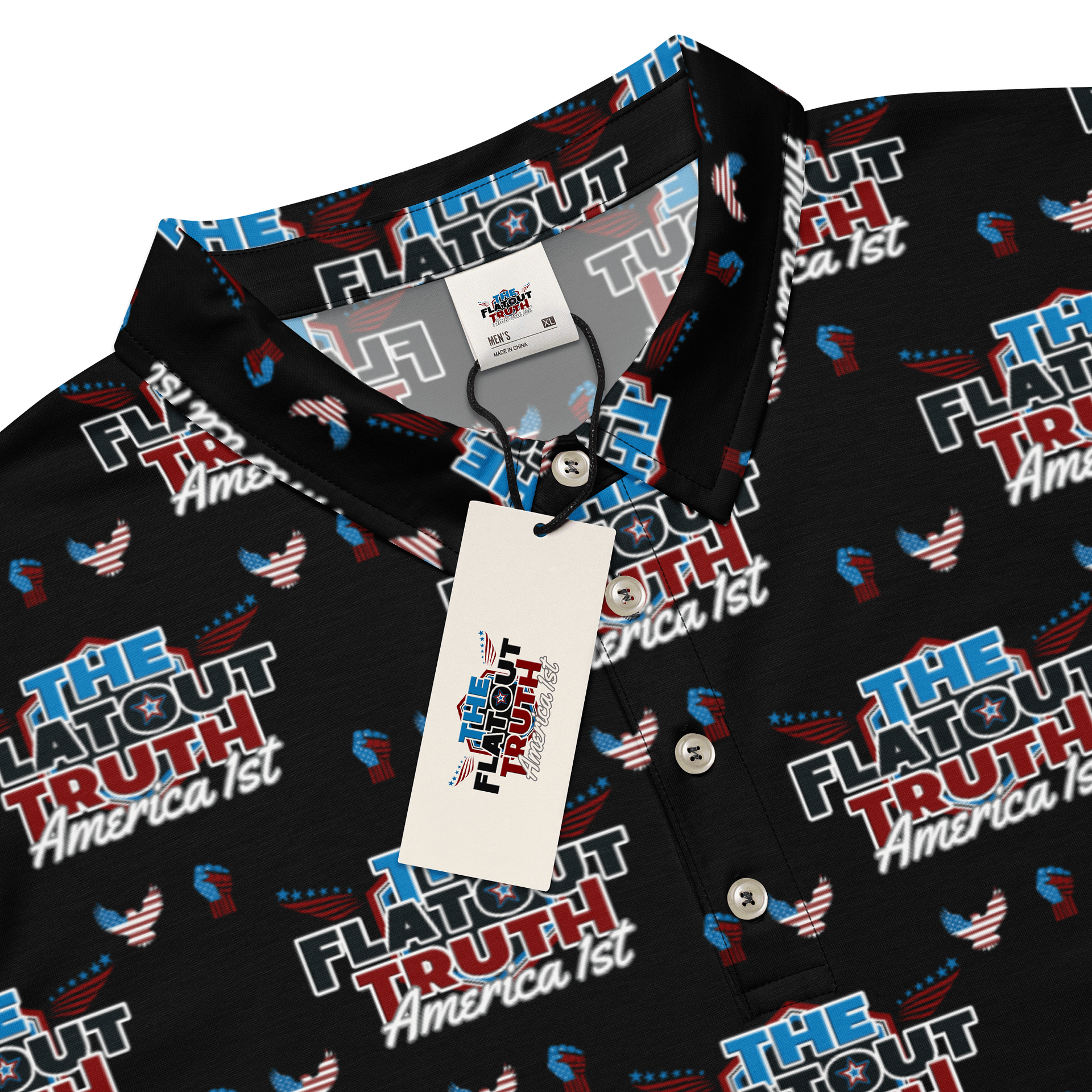 TFOT SlimFit America 1st Black Polo Shirt product image (7)