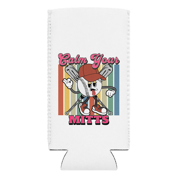 Calm Your Mitts Baseball Peaceful Playtime Coozie product image (1)