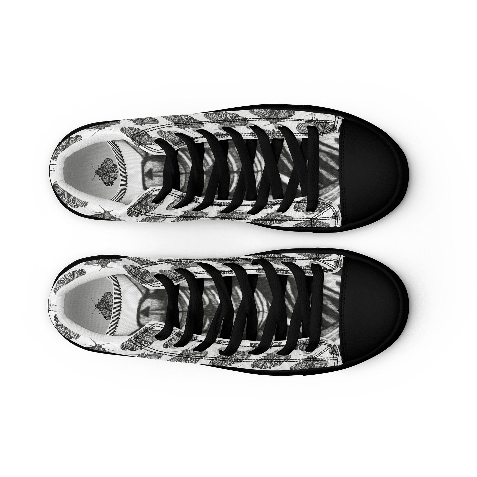 Moth - Men's High Top Canvas Shoes product image (12)