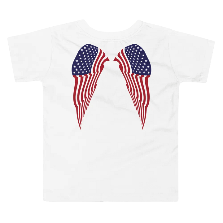 Stars & Stripes Ruffled Angel Wings Toddler Tee product image (2)