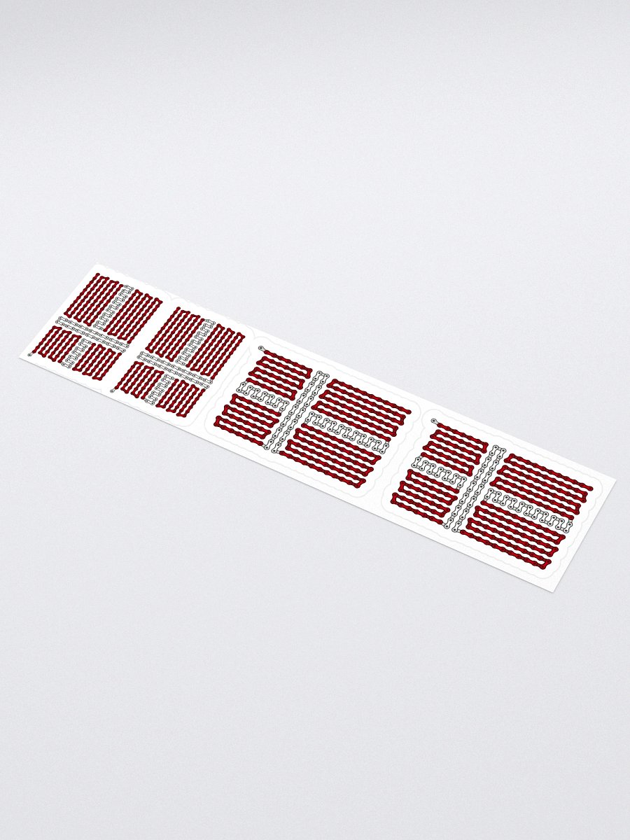 Denmark Bike Chain Flag Stickers, Mixed Size 4 Pack product image (1)