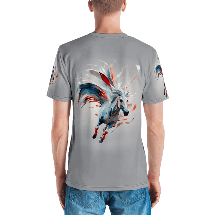 Running White Horse T shirt product image (2)