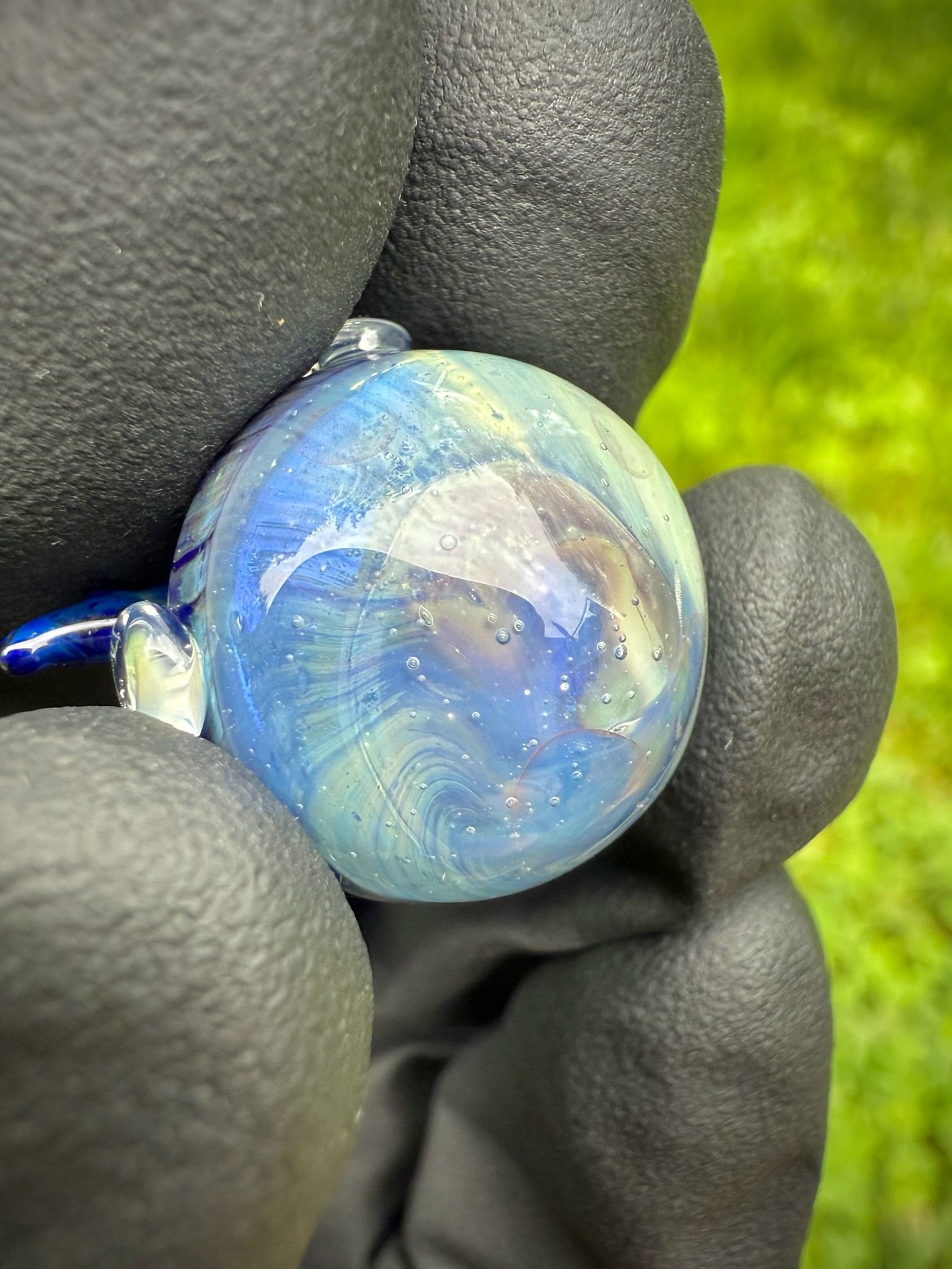 Dark Blue Floatfish Jellyfish Glass Trinket product image (3)