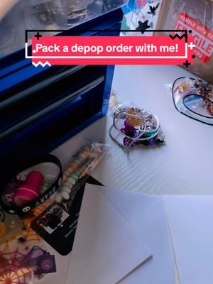 Pack a depop order for two mystery jewelry cauldrons with me! IDK why my camera was struggling so much with focusing today and TT deleted the footage of the second cauldron!  Get yours on my depop @thecraftywolf50 #foryoupage #smallbusiness #spookyseason #handmade #halloween 