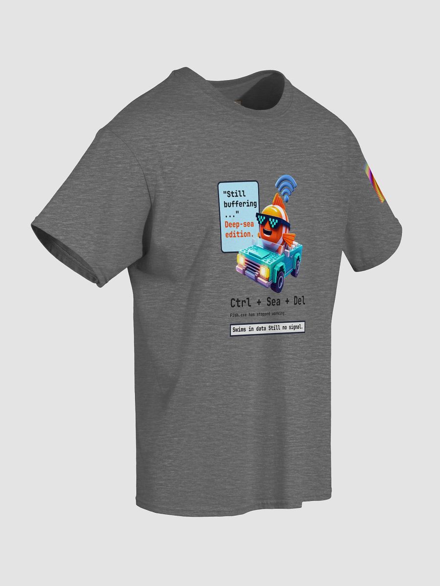 Unisex T-Shirt "Ocean Driver WiFi Search" – Funny Gamer Fish Shirt, Internet Geek Style, Streetwear Cotton Tee product image (13)