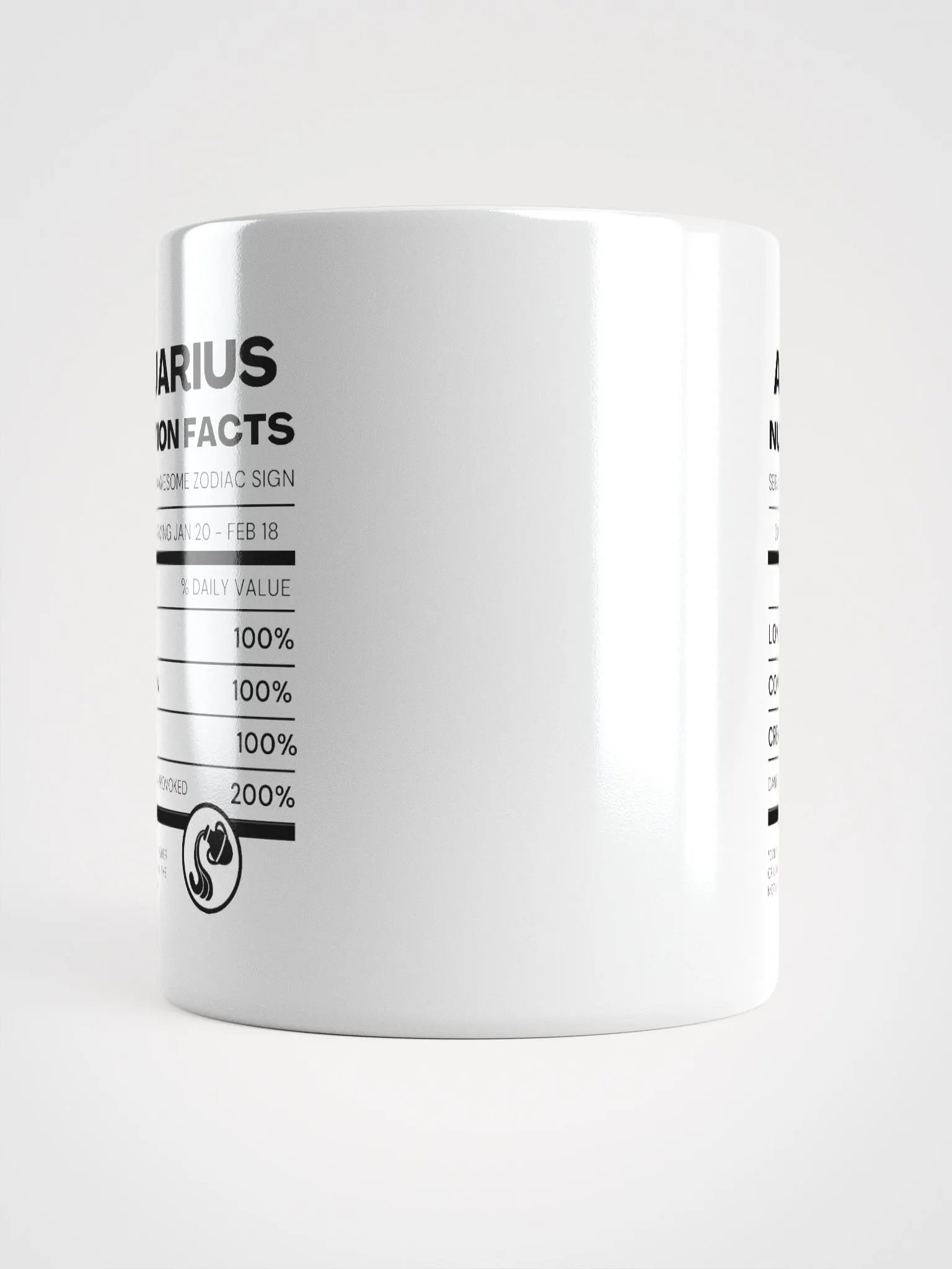 Aquarius Nutrition Facts Mug product image (6)