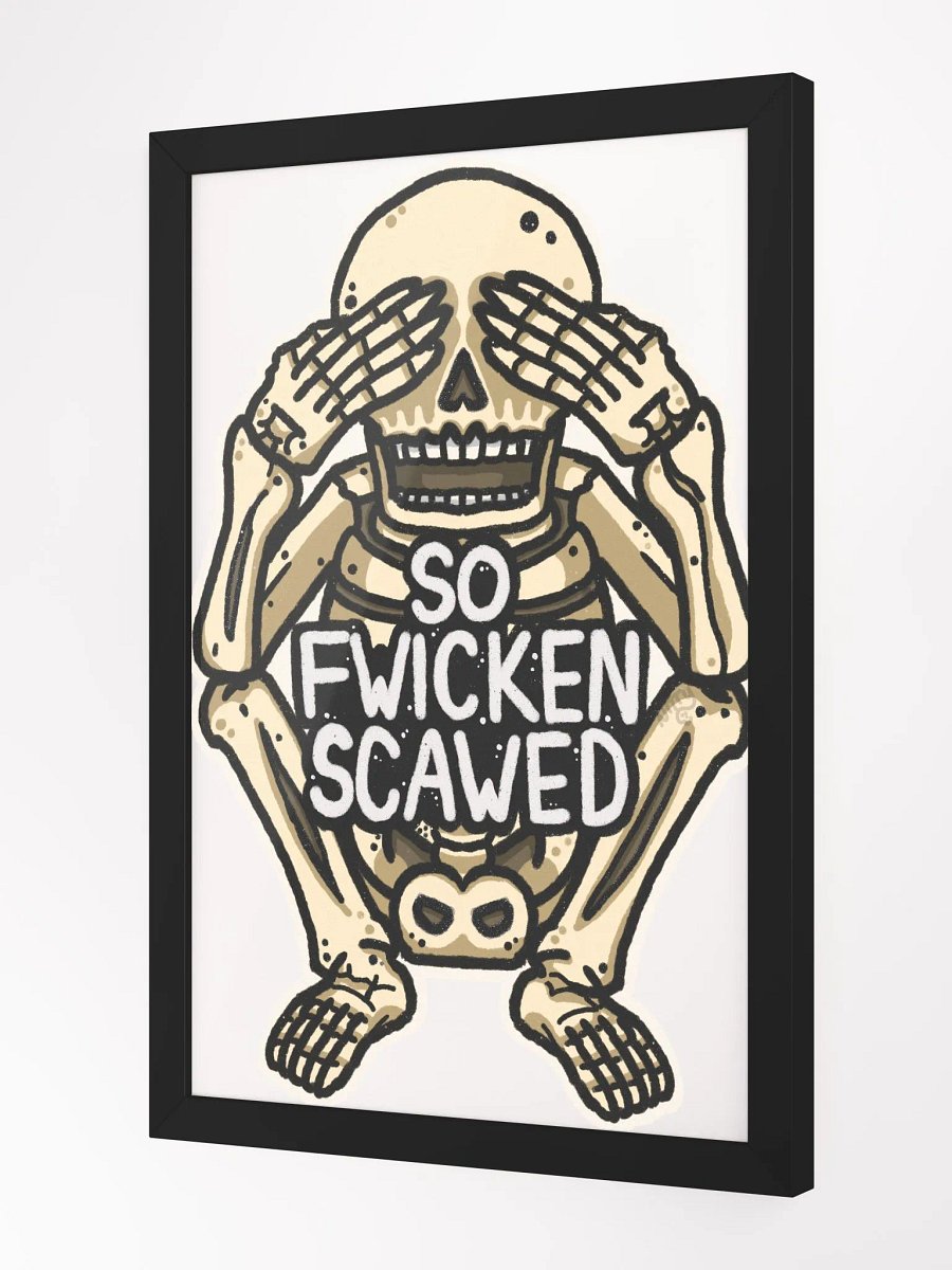 So Fwicken Scawed Framed Poster product image (10)