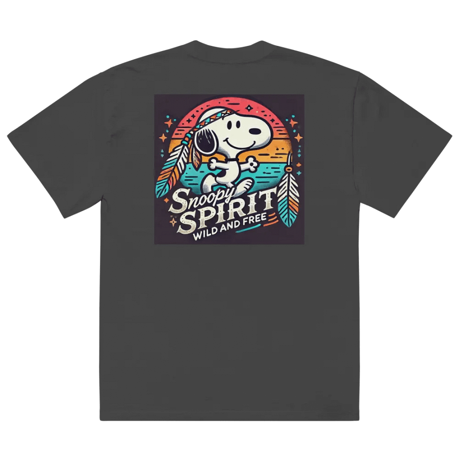 Snoopy Spirit Wild & Free Oversized Faded Tee product image (6)