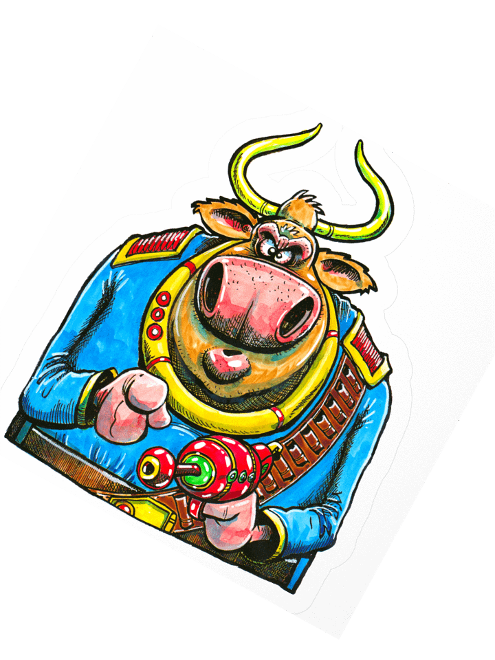 MAD COW Don't mooove sticker product image (4)