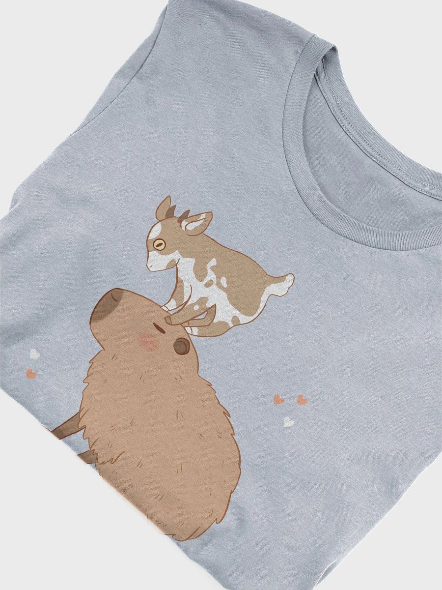 Cute Capybara and Baby Goat Encounter T-Shirt product image (5)