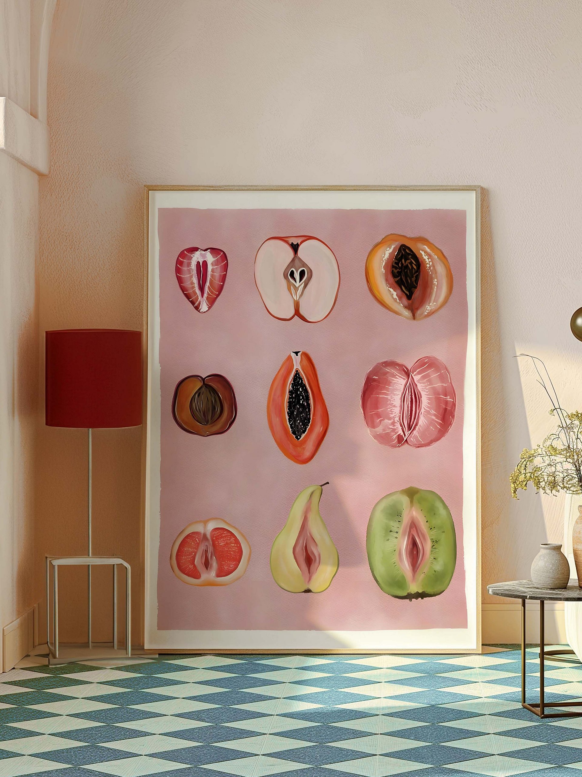 Sliced Feminine Fruit Art Print product image (3)