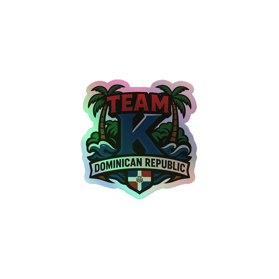 TEAM K Dominican Republic HOLOGRAPHIC" STICKERS product image (1)