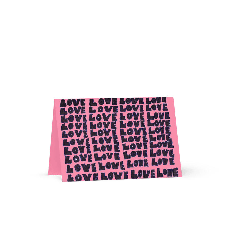 Love Greeting Card (pink) product image (2)