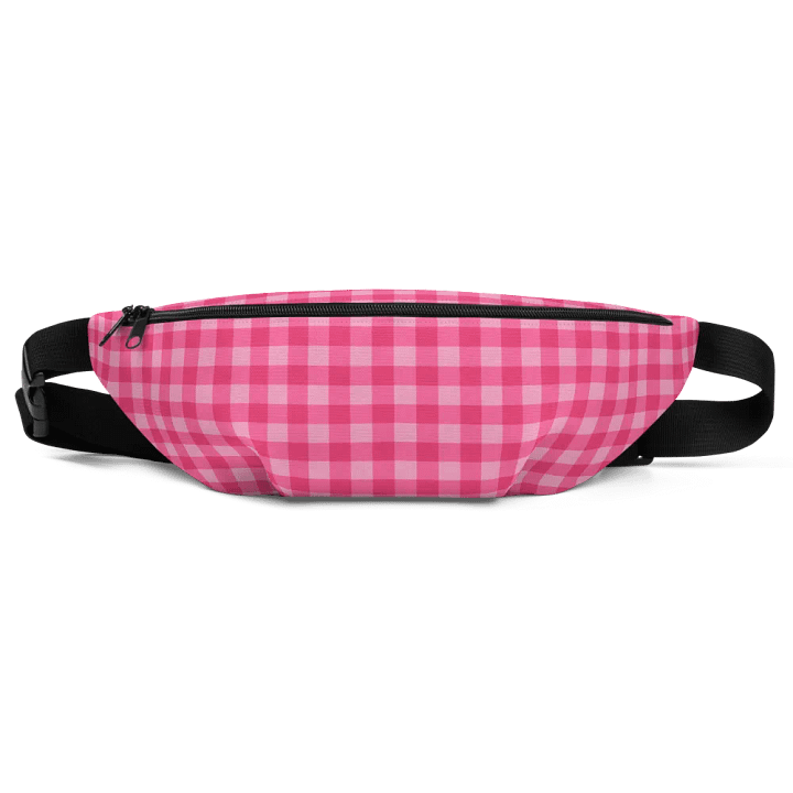 Bright Pink Checkered Plaid Fanny Pack product image (2)