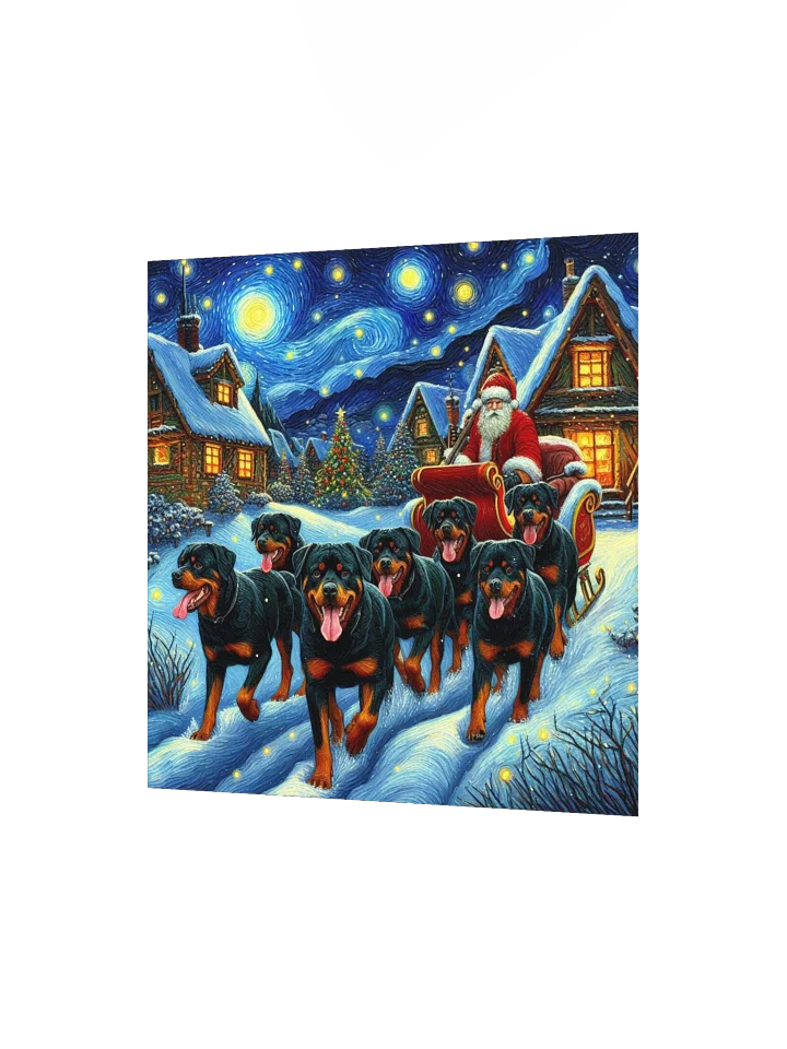 Rottweilers Starry Christmas Night Poster product image (9)