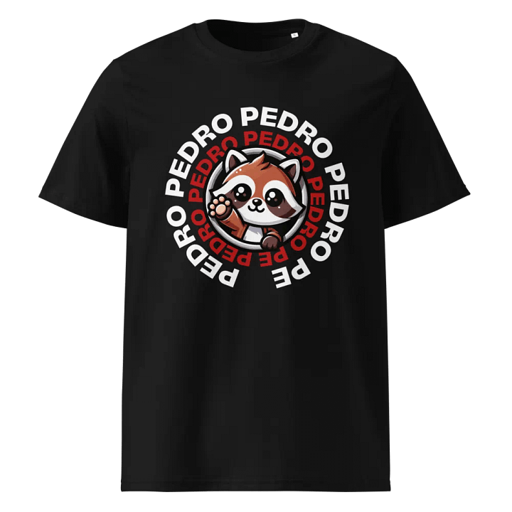 Raccoon Pedro Pe Logo- Organic Cotton T-Shirt product image (1)