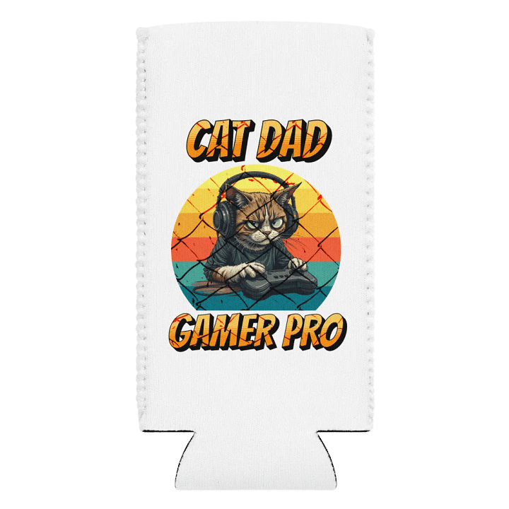 Cat Dad Gamer Pro Feline Can Cooler product image (2)