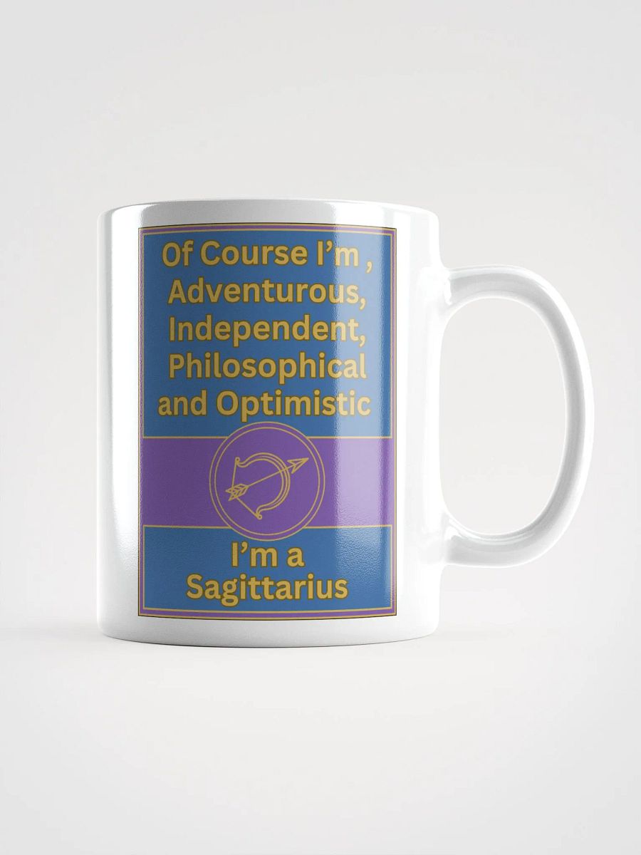 Of Course I’m Sagittarius Zodiac Sign Mug, Zodiac Sign Vibes Mug, Sagittarius Mug, Astrological Mug product image (1)