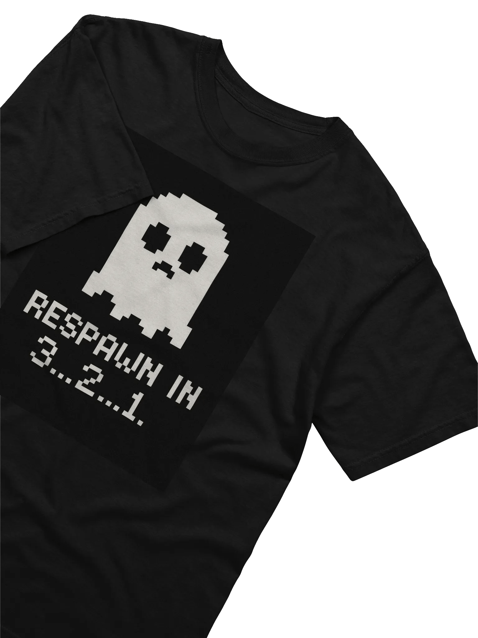 Pixelated Ghost Respawn T-Shirt product image (9)