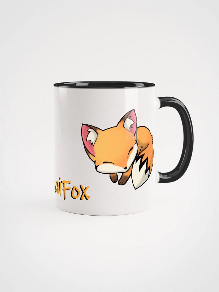Sleepy Fox Ceramic Mug with Color Inside product image (1)