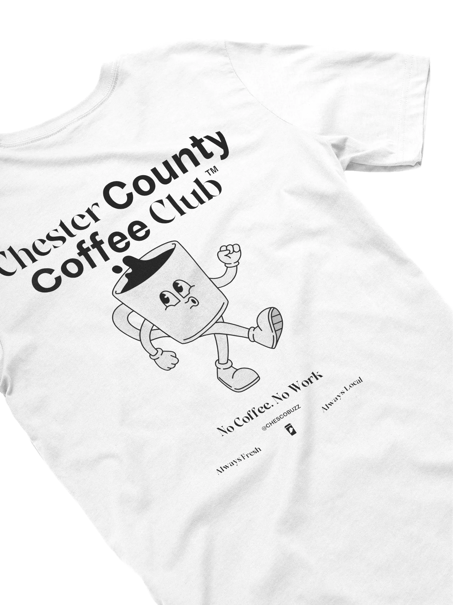 ChesCo Coffee Club Tee (White) - LIMITED product image (4)