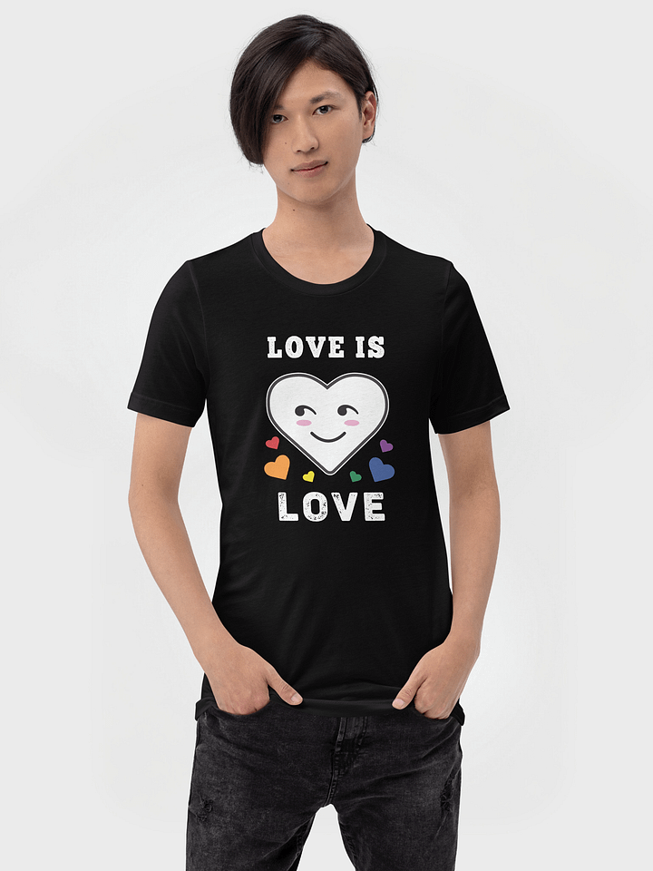 Heart Face Love Is Love LGBTQ Gay Pride T-Shirt product image (1)