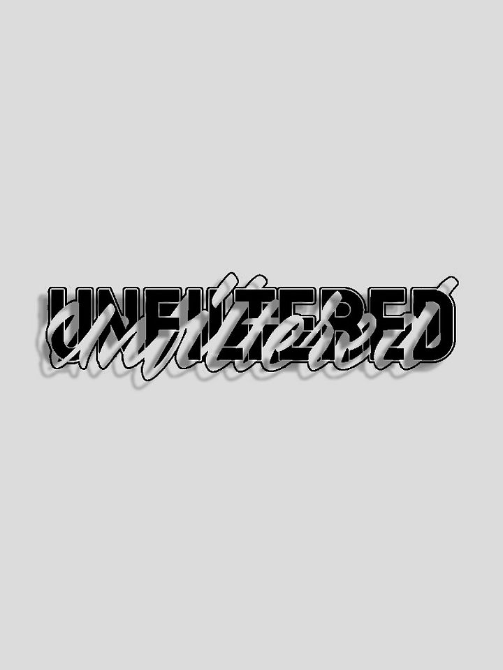 Unfiltered Staggered Cursive Sticker (Digital Download) product image (1)