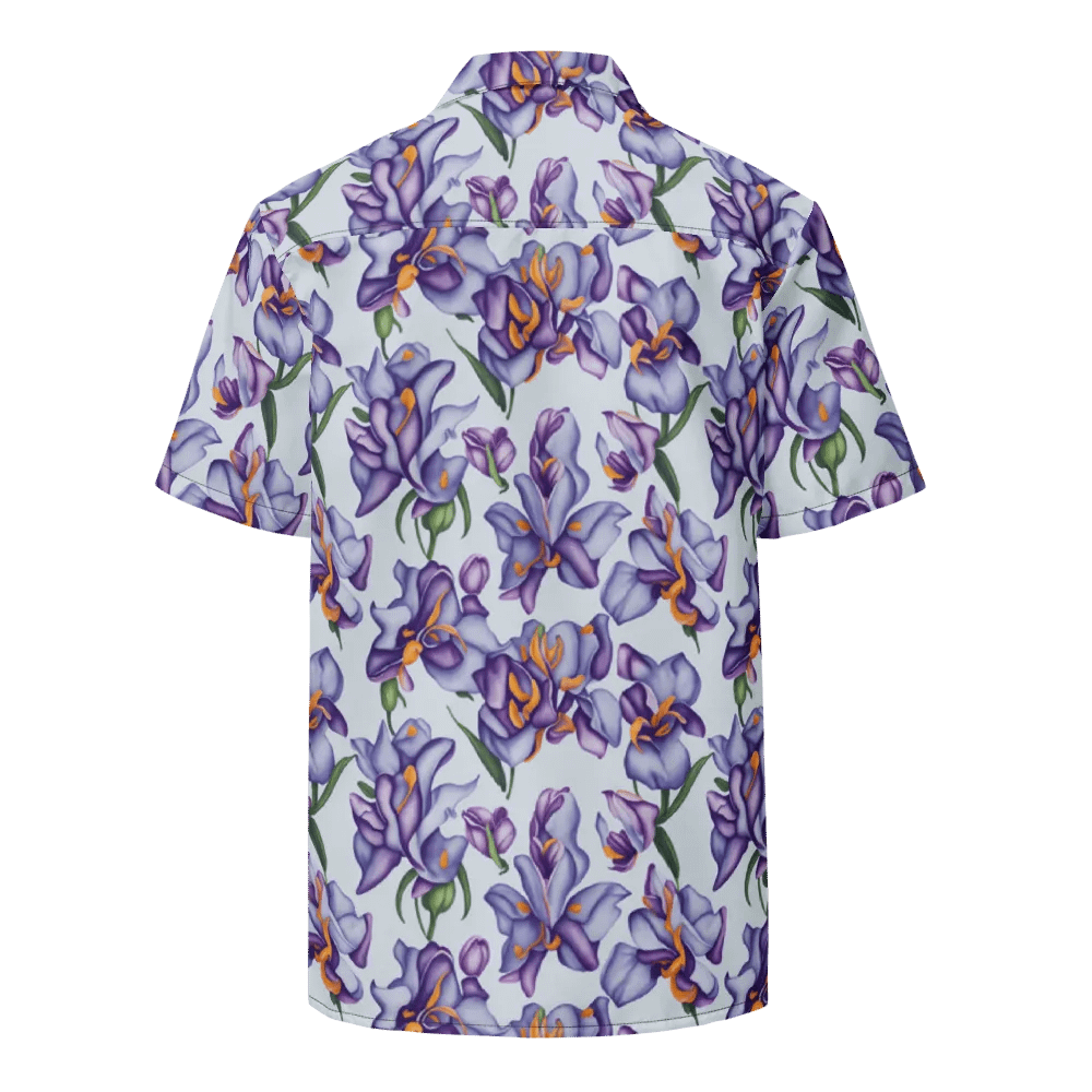 Floral Pattern Orchid Flowers Hawaiian Shirt product image (2)