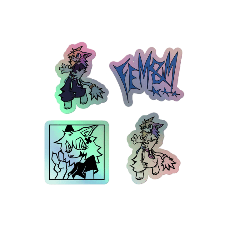 FEM&M Holo Stickers! product image (2)