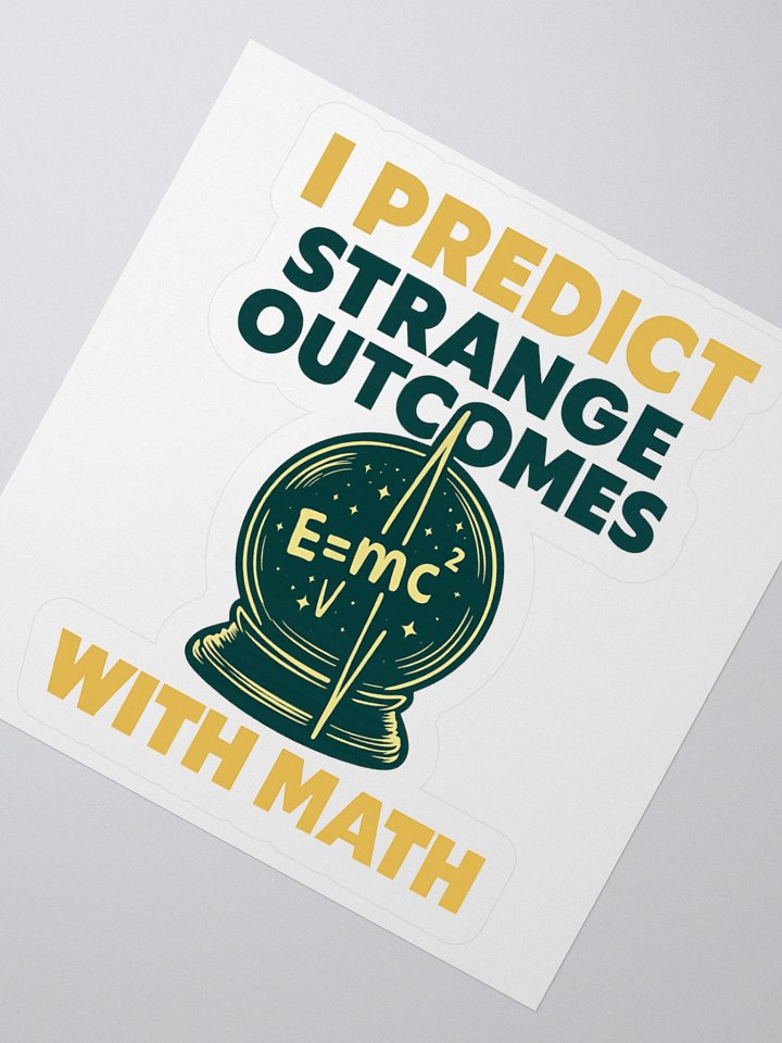 E=mc² Crystal Ball Sticker product image (4)