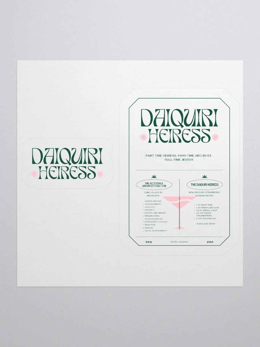 HEIRESS/ARCHIVIST STICKER product image (1)