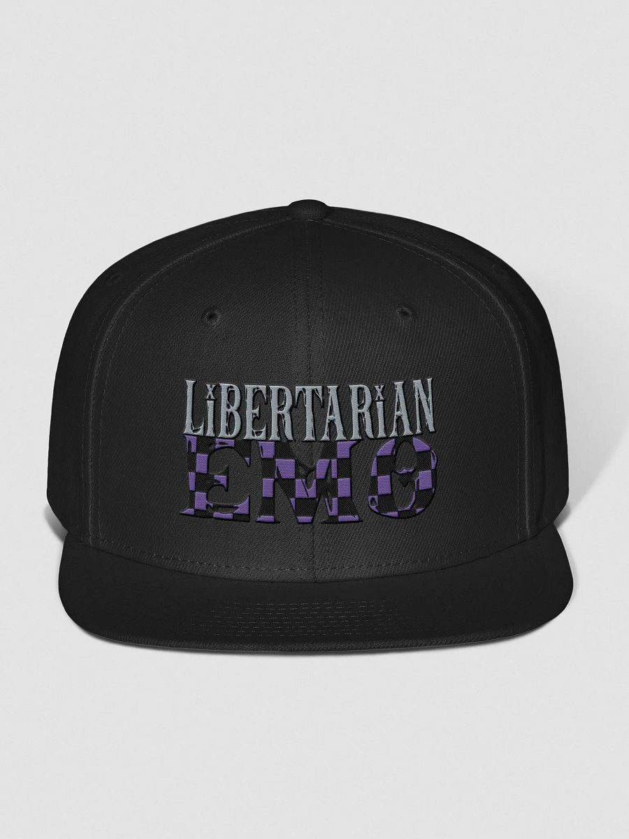 Libertarian Emo - Embroidered SnapBack Checkered product image (1)