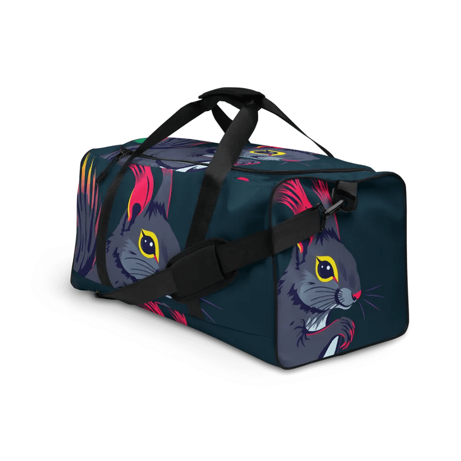 Vibrant Squirrel All-Over Print Duffle Bag product image (3)
