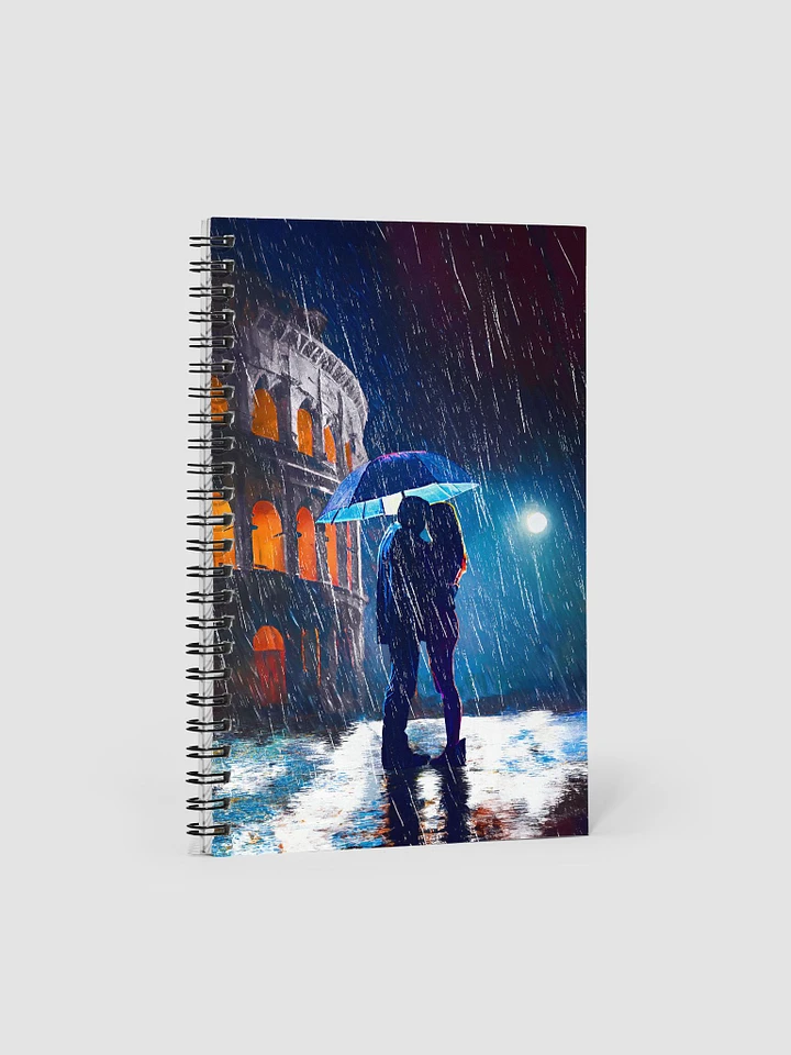 Rain by the Colosseum - Romantic Rome Spiral Notebook product image (1)