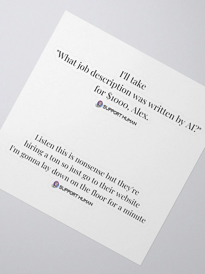 Best of BJB Stickers: AI Nonsense product image (2)