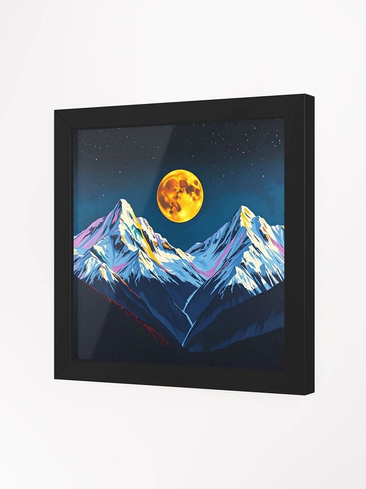 alberta rockies, Vibrant Matte Poster in Ayous Wood Frame product image (10)