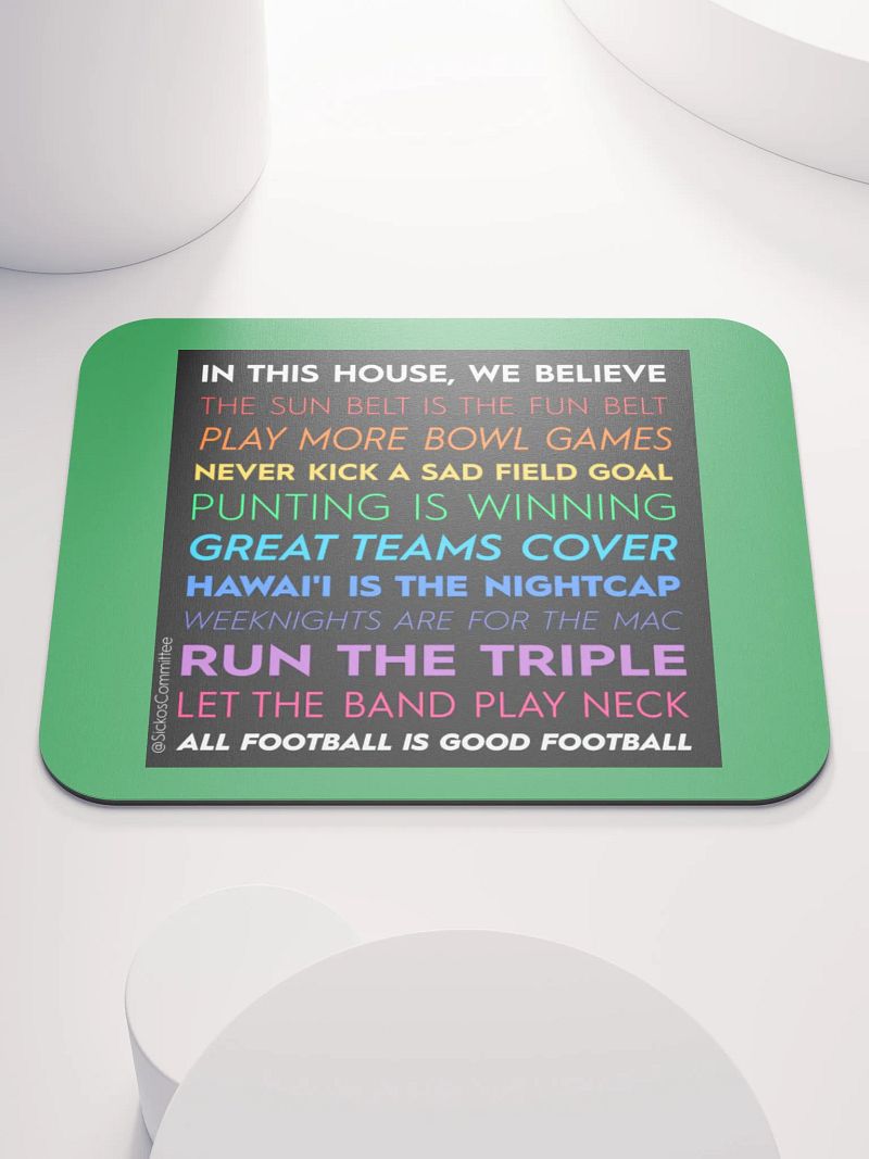 IN THIS HOUSE MOUSE PAD