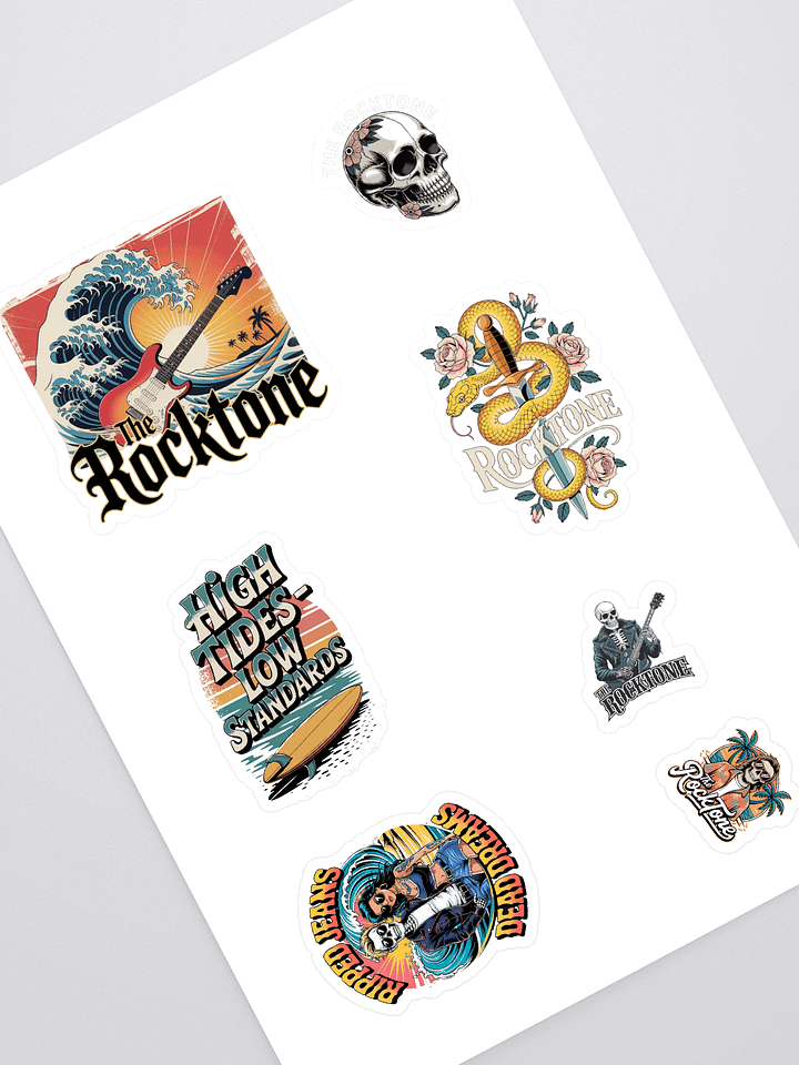 Rock n' Roll Sticker Bomb - Kiss Cut Sticker Sheet product image (1)